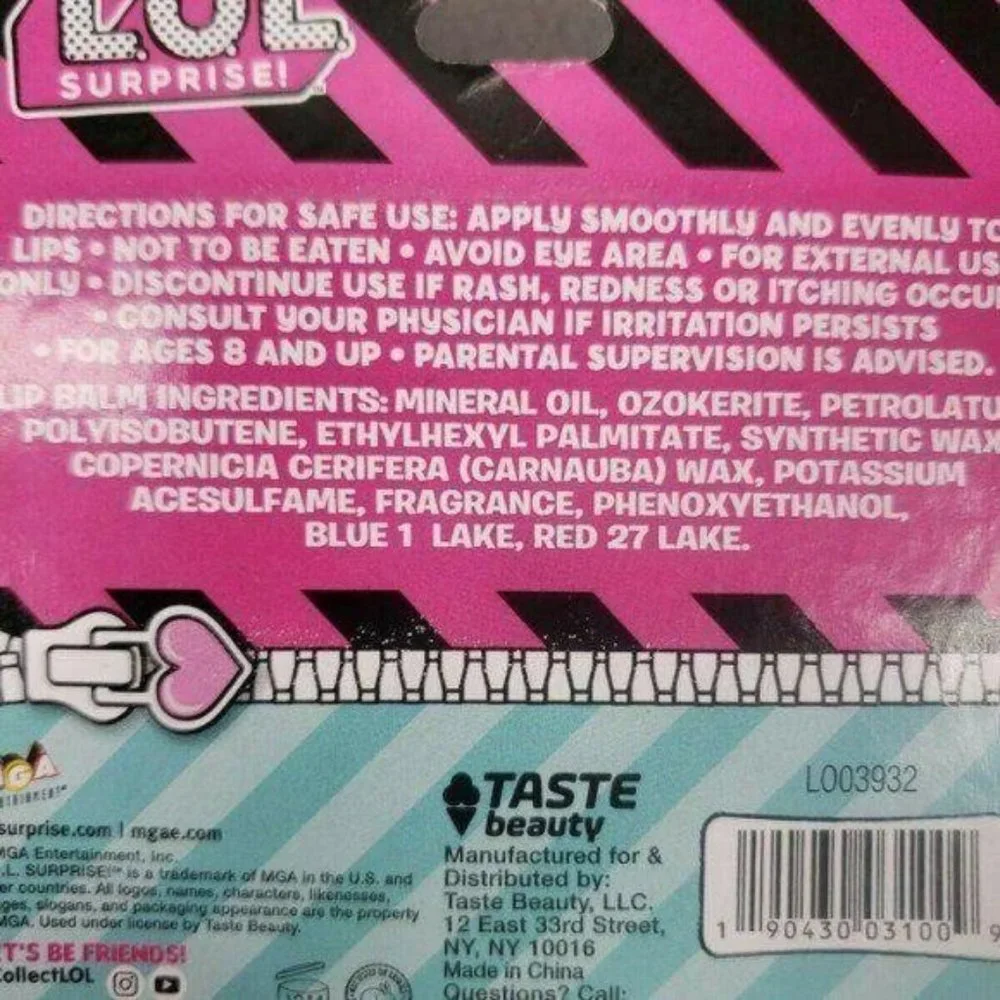 LOL Suprise Flavored Lip Balm‎ -Suprise Flavor Lets Be Friends Lot of 2